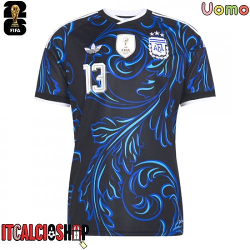 Argentina Cristian Romero #13 Seconda Maglia Mondiali 2026 Manica Corta